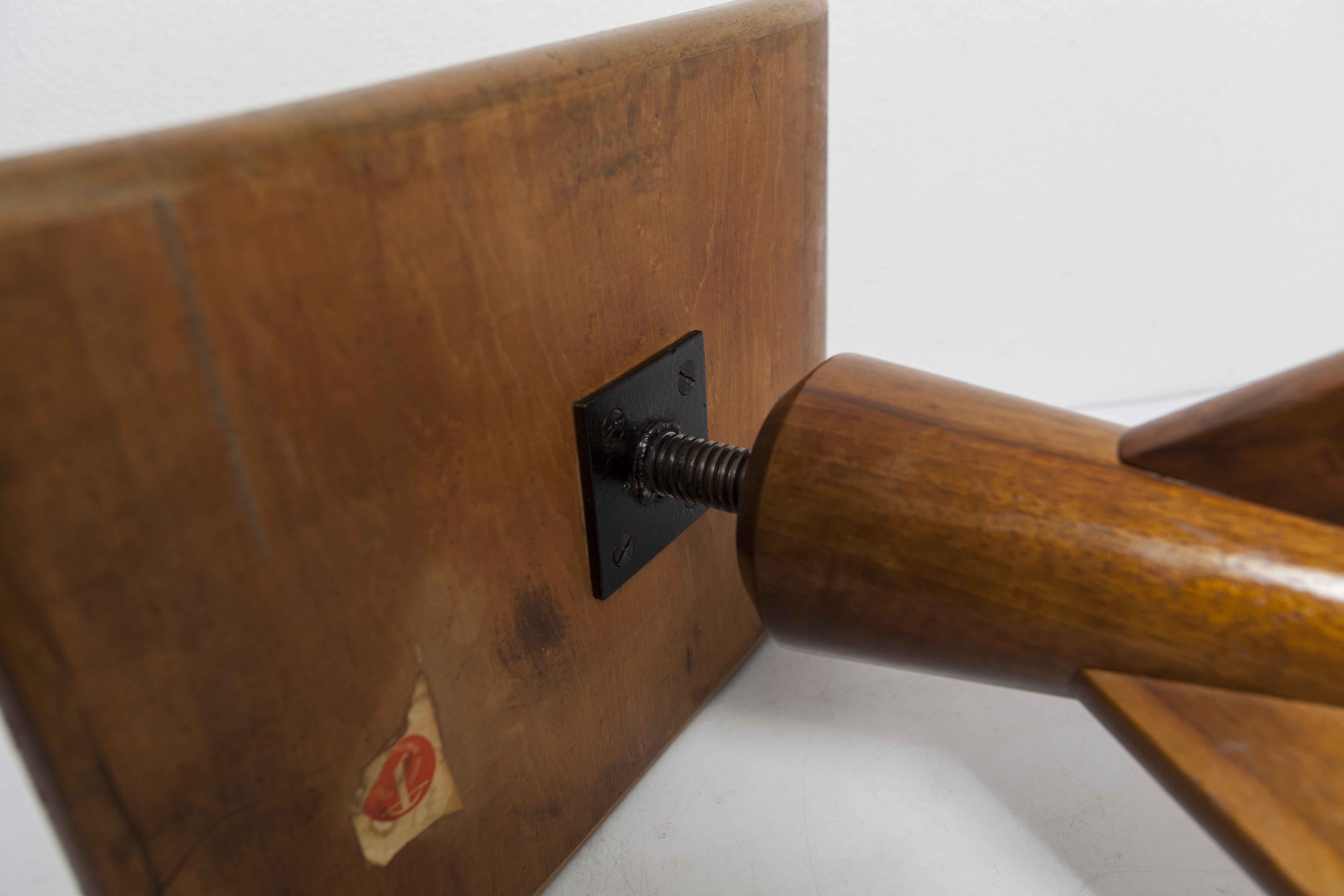 Swiss adjustable piano stool 1945 rocket foot