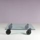 Coffee table "Table with Wheels" from the 1980s by Gae Aulenti for Fontana Arte, Italy.