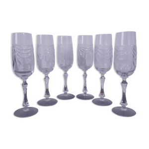 Lot de 6 flûtes à champagne