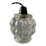 Lampe baladeuse à poser ou suspendre verre bulle vintage