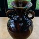 Amphora vase in glazed ceramic vallauris sign E.Covain vintage