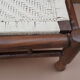 Natural burmese teak sofa and braided cotton seat & backsplash