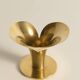 Art Deco Brass Calla Lily Candle Holder by Carl-Einar Borgström for Ystad-Metall