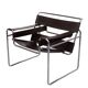 Wassily Dark Brown B3 Armchair Chair by Marcel Breuer for Gavina 1960s