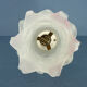 Old porcelain wall light vintage glass tulip