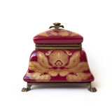 Boite porcelaine vintage coffret porcelaine et bronze, boite à bijoux, bibelots, shabby chic