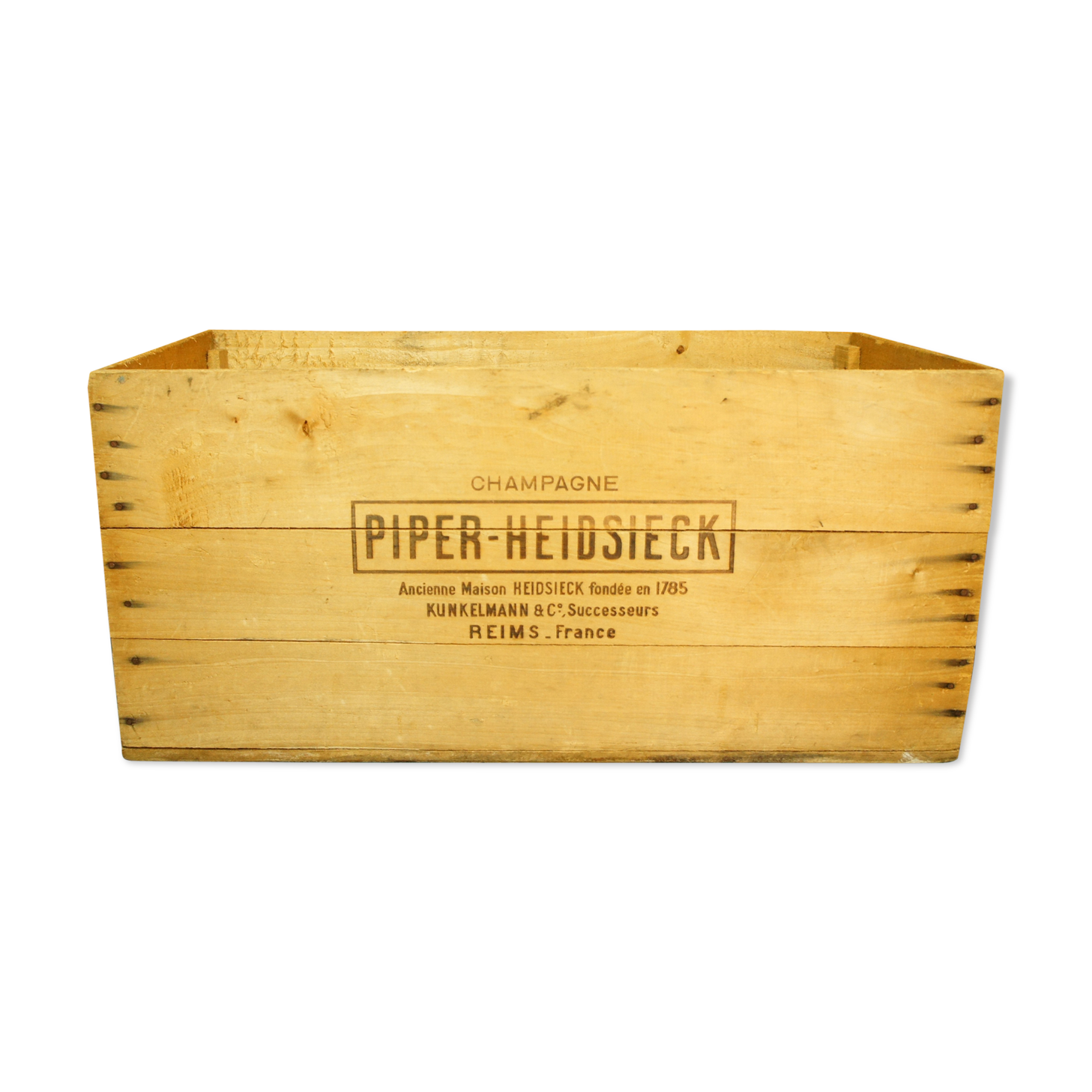 Champagne box "Piper Heidsieck, extra crude 1952"