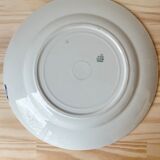 Plat rond à décor floral