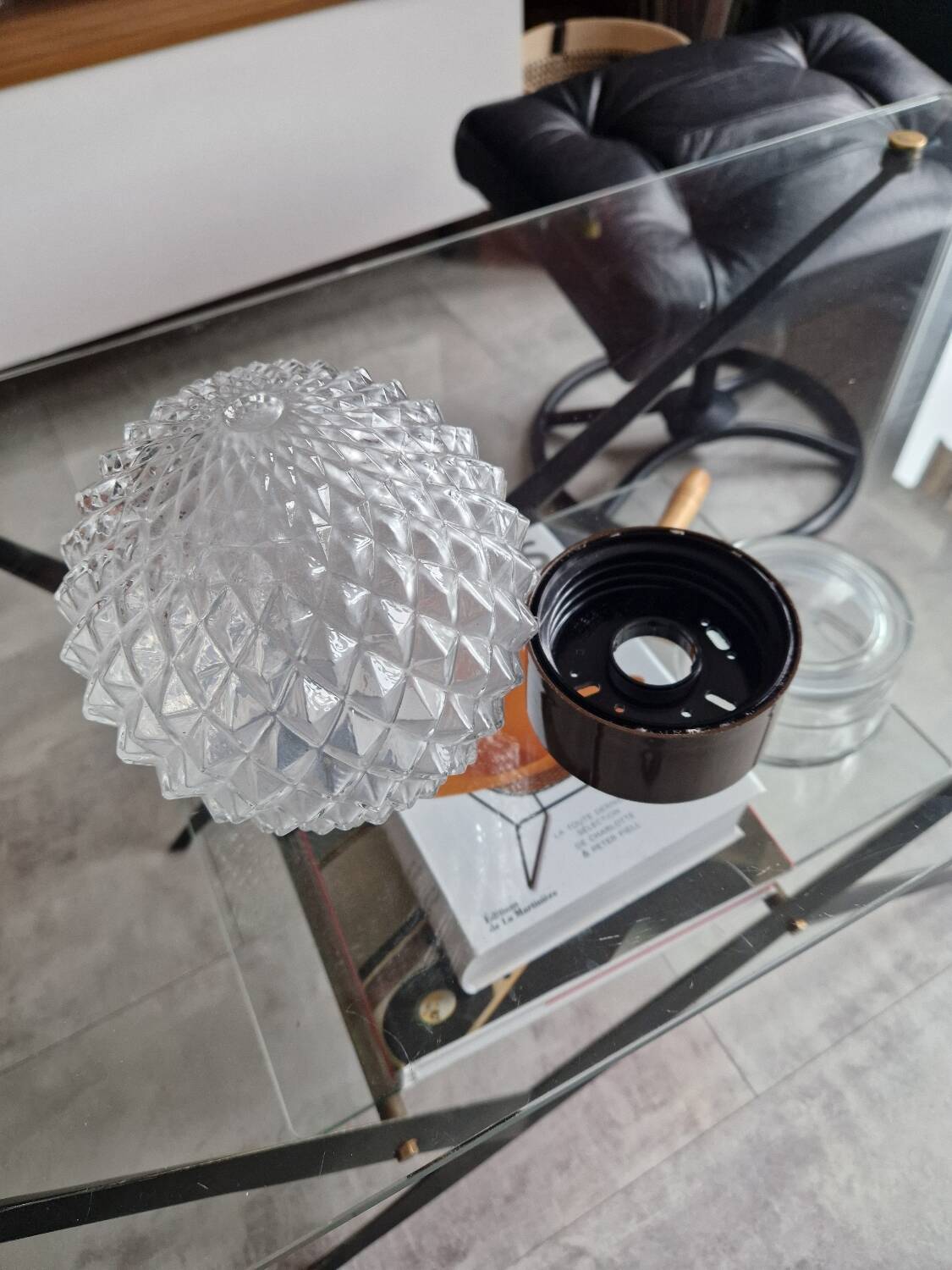 Vintage BHV Marais ceiling light