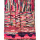 Berber rug Boujaad pink with colorful patterns 241x145cm