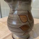 Stoneware pitcher and pot set