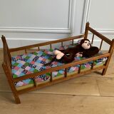 Dejou Vintage Wooden Dollbed 60s