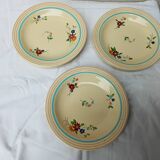 Set of six Longchamp semi-deep plates