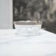 Vintage ashtray in crystal and silver metal