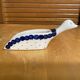 Vintage White & Blue Porcelain Goose-Shaped Kitchen Spoon Poland