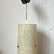 Suspension cylindrique granitée vintage 1970