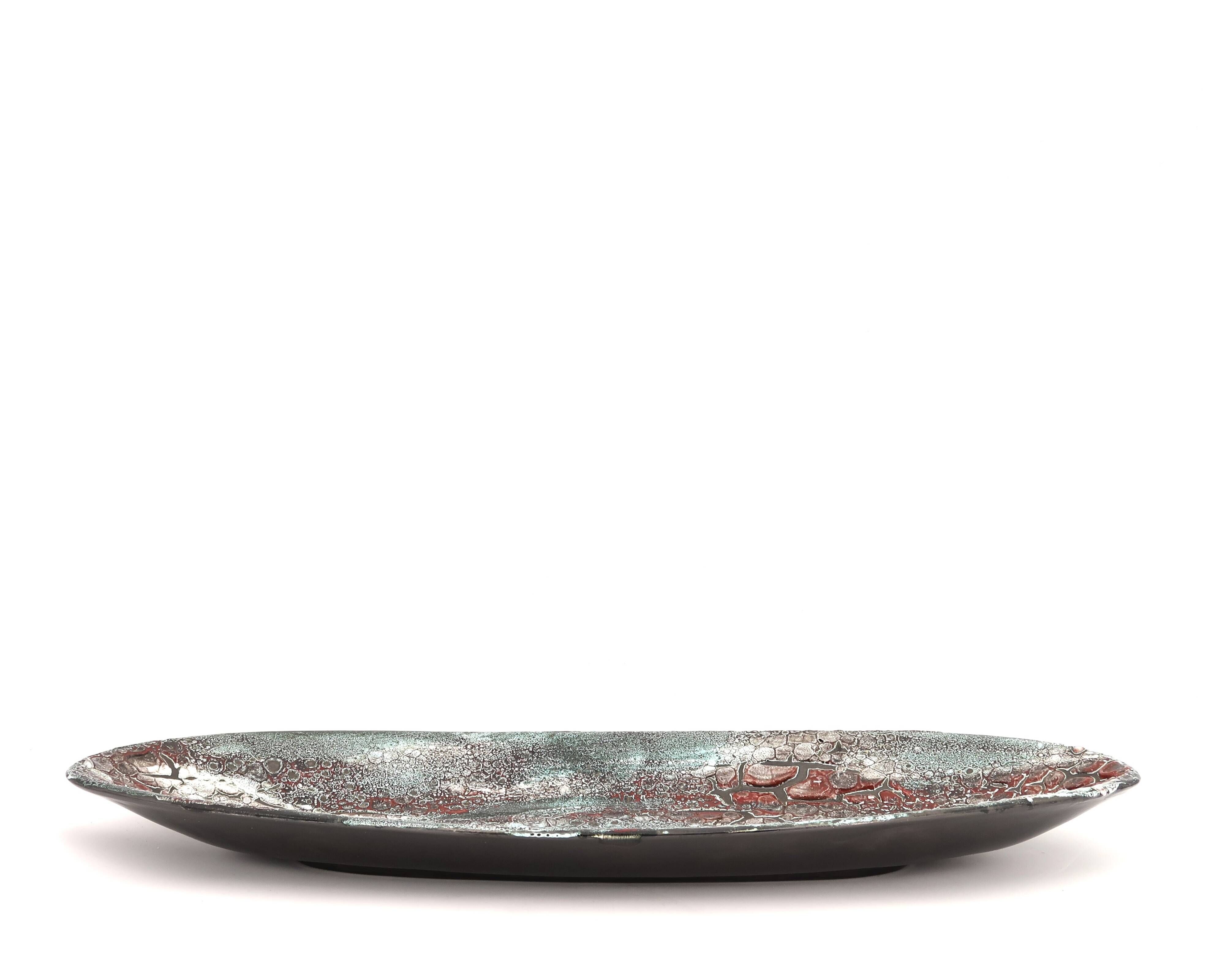 Ceramic dish Emaux du Cyclope Annecy, 1960s