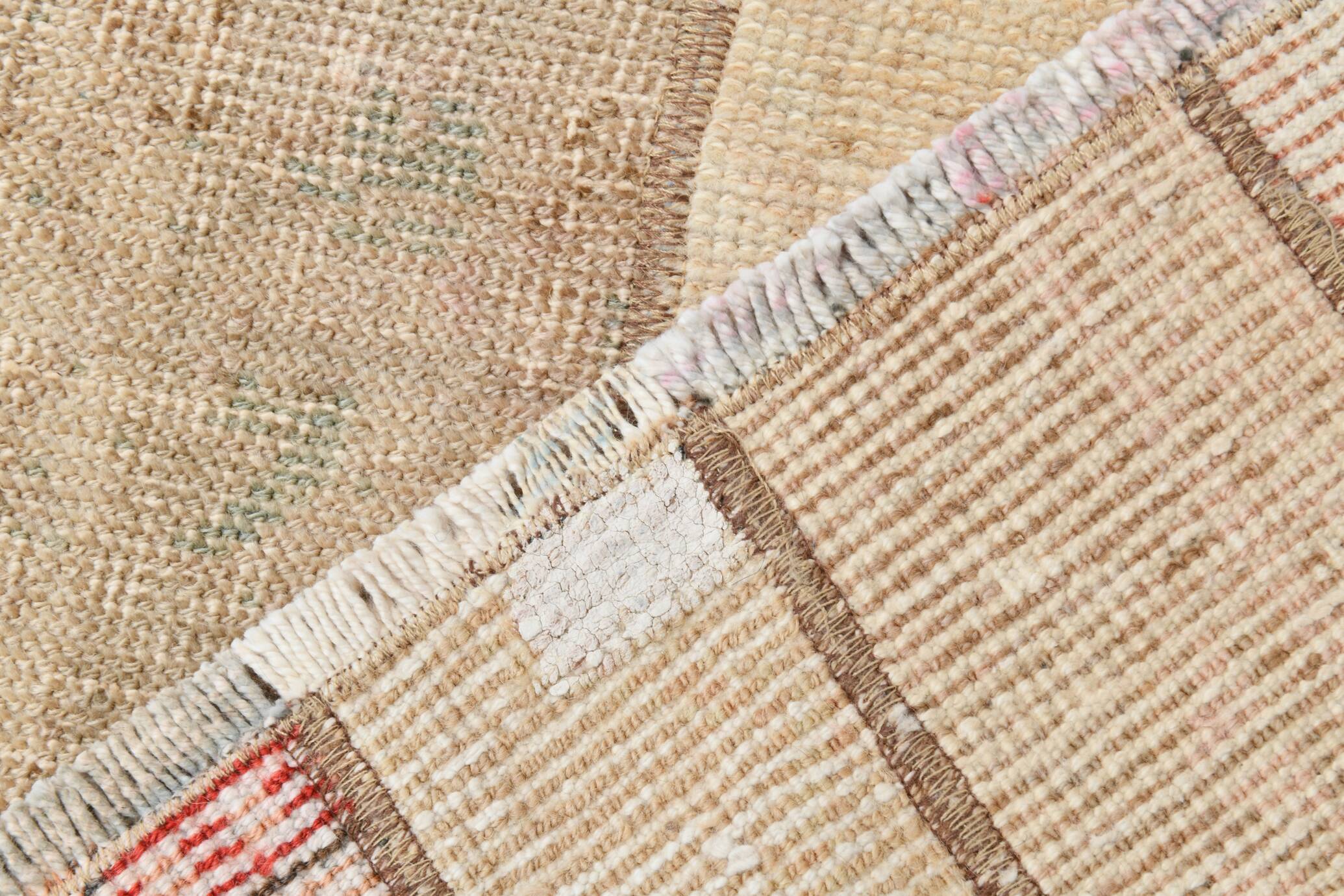 Tapis de couloir persan vintage beige