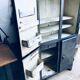 Rounded metal cabinet