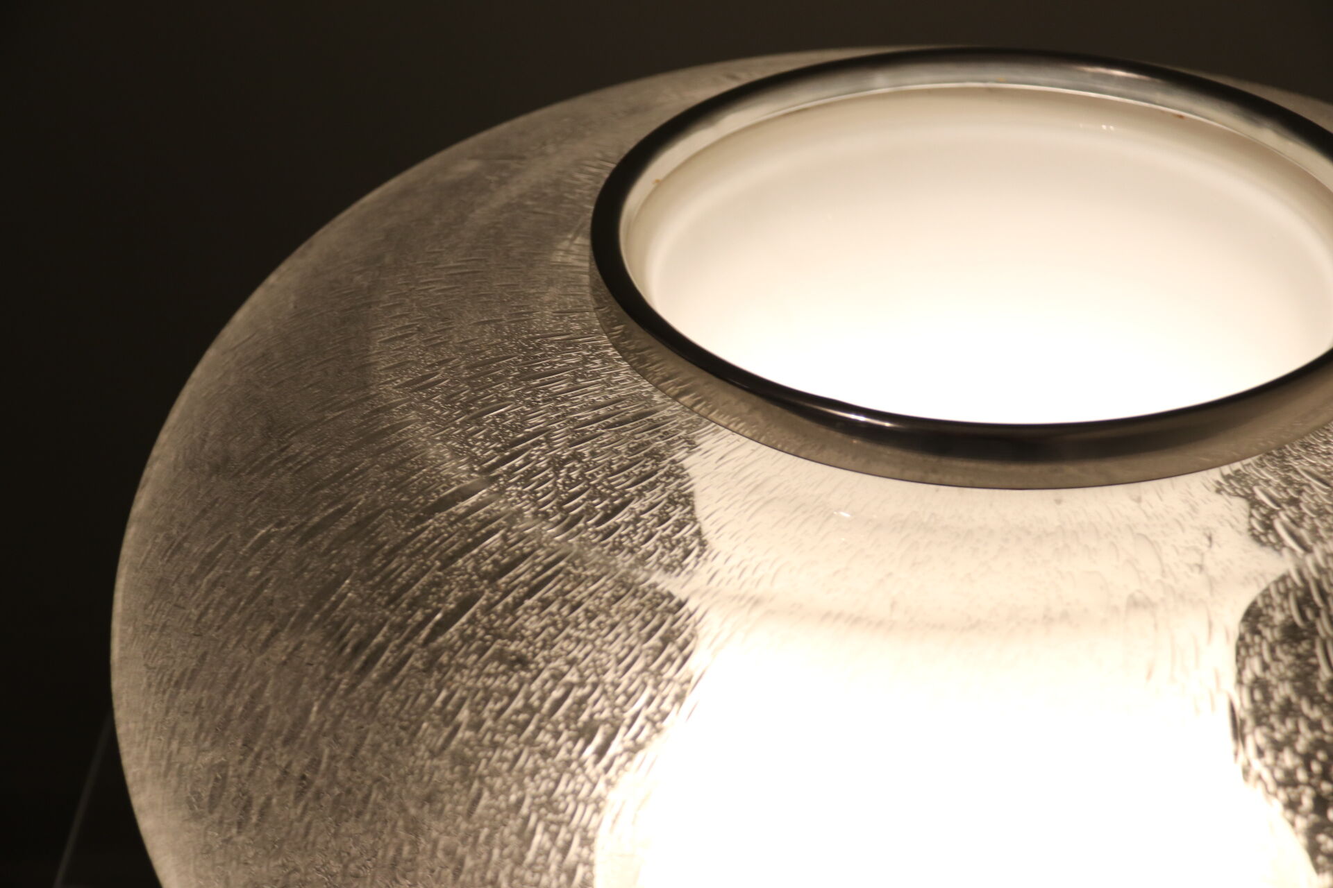 Table lamp in mouth-blown glass  Italy - 1970's