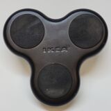 2 Black Candle Holders for 3 Candles Designed by Chris Martin