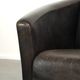 Ensemble vintage de 2 fauteuils en cuir de vachette au design Aviateur.
