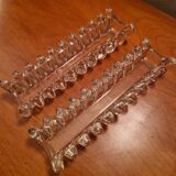 Transparent crystal centrepiece, glossy finish and fine size