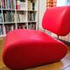 red designer armchair