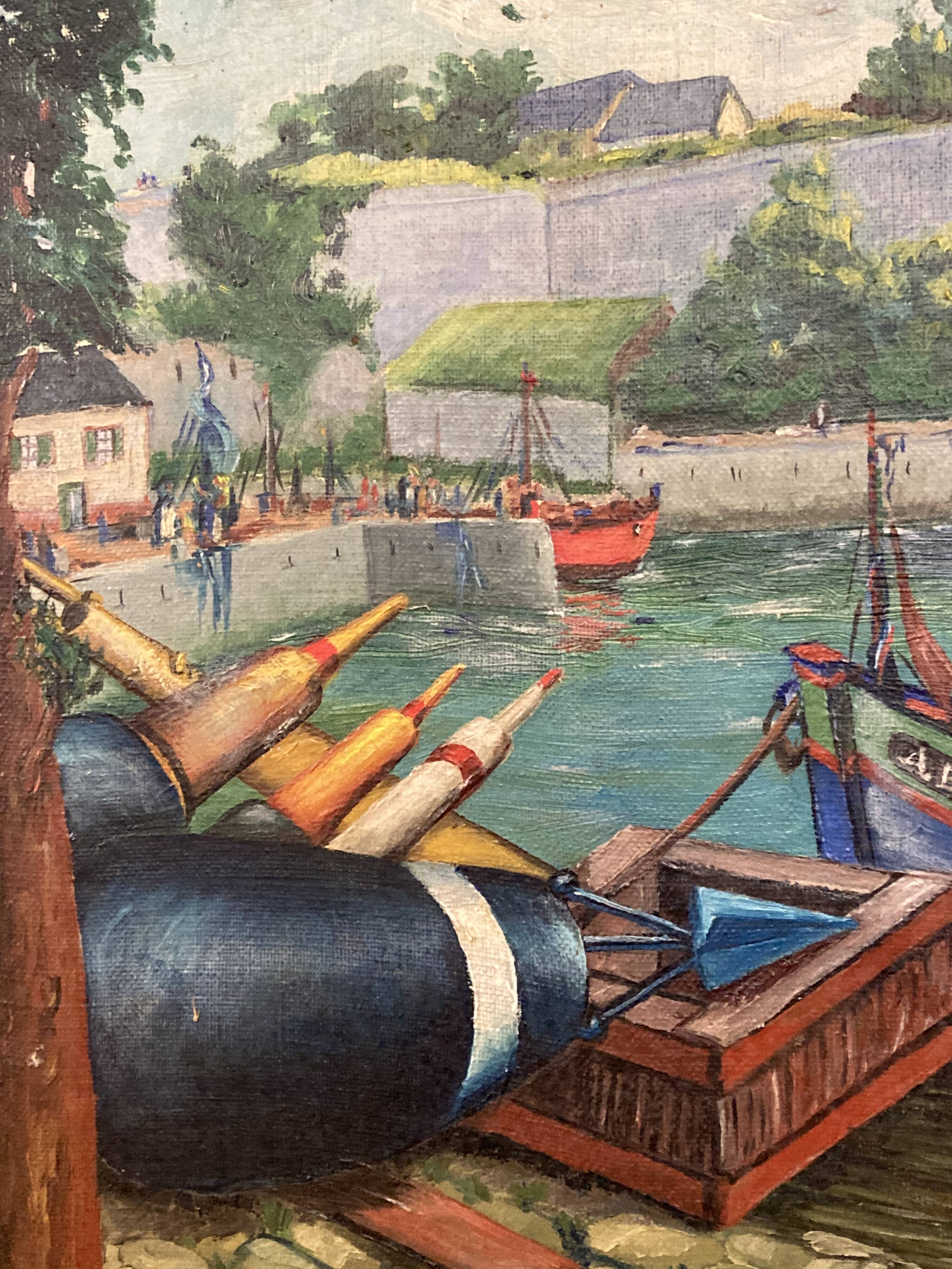 Port of Belle-Île-En-Mer, Citadel, oil on canvas