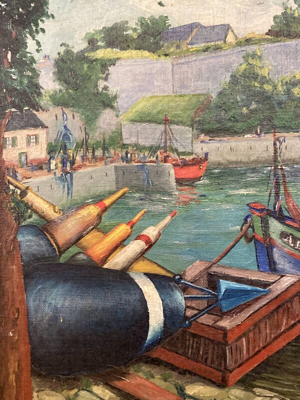 Port de Belle-Île-En-Mer, Citadelle, huile sur toile