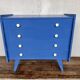 Commode semainier vintage ragpicker electric blue 1950