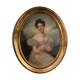 Portrait of woman in white dress, 19th century