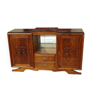 Buffet en noyer, piètement