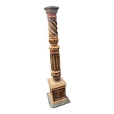 Large polychrome wooden column