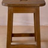 Old Burmese teak workshop stool