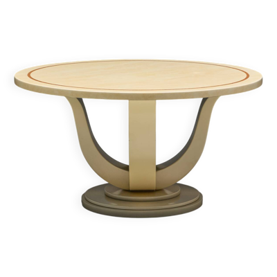 Table laquée imitation marbre de Jean Claude Mahey, France, années 1970