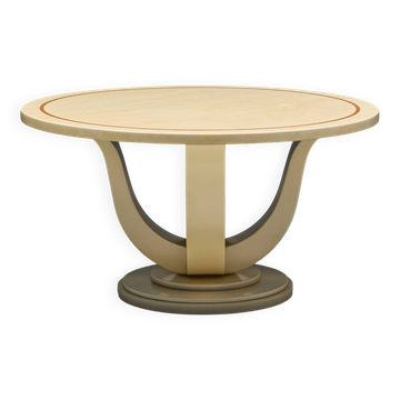 Faux-Marble Lacquered Table by Jean Claude Mahey, France, 1970s