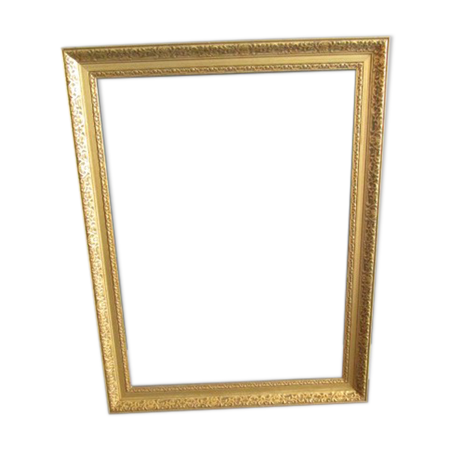 Large old gilded wooden frame