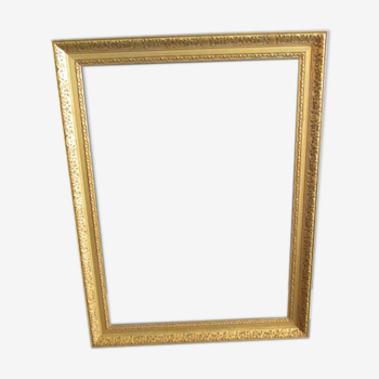 Large old gilded wooden frame