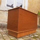 Comptoir de magasin vintage année 60 en chêne