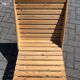 Wooden garden chair folding from the 70s in the Netherlands