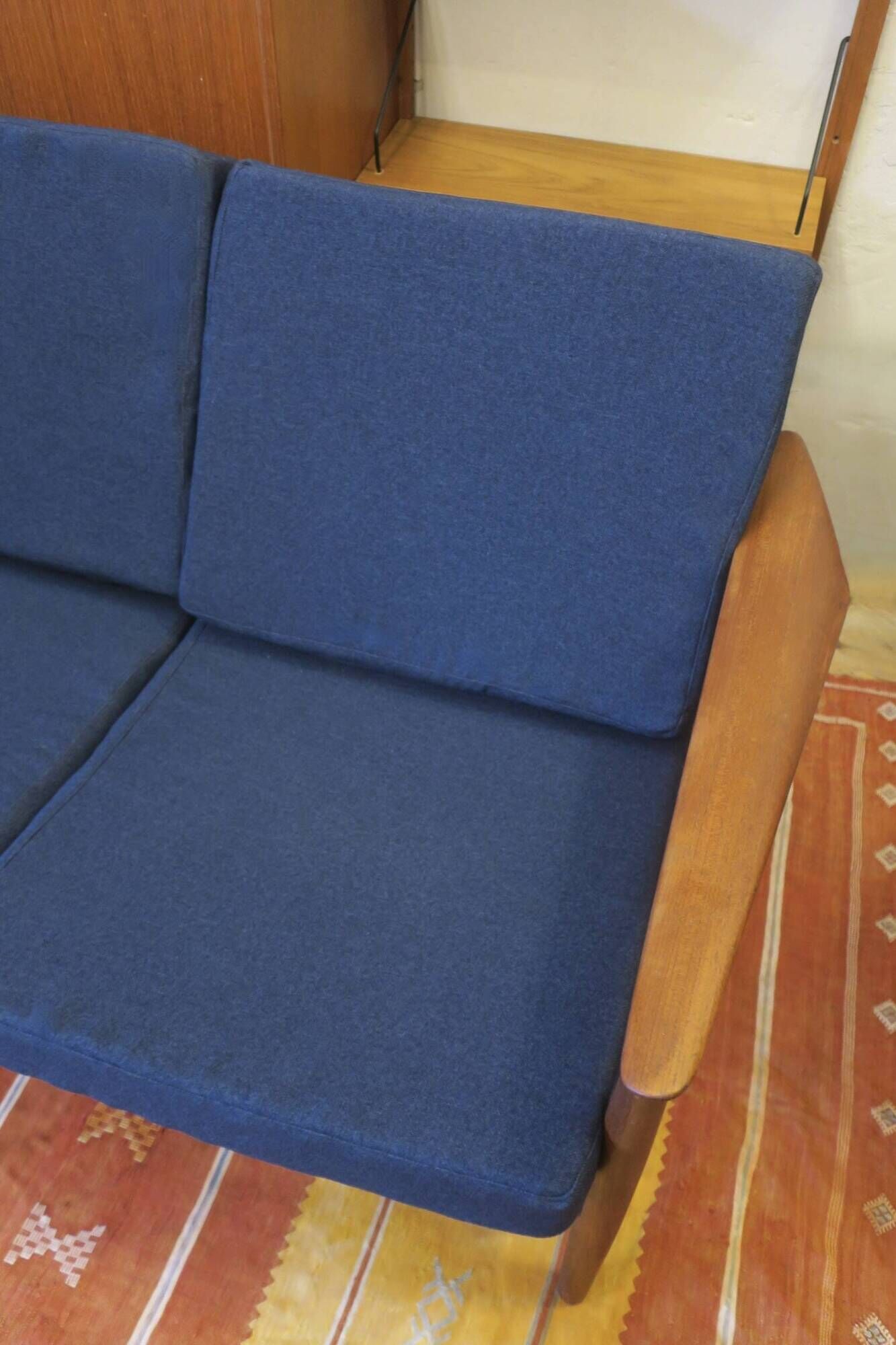 Arne Vodder for France and Sohn FD 164 teak 3-seater sofa, Denmark 1960s