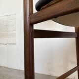 Set of 4 Italian chairs by Gianfranco Frattini.