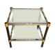 Glass coffee table