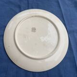 Plate with iron rose motifs, hb, Choisy le roi art deco