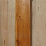 Pair of vintage cherry wood bookcases with lockable doors.