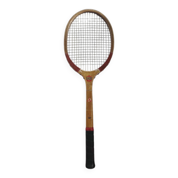 Raquette de tennis vintage en bois "Tigris" Courtrai, Belgique