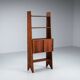 Italian bookcase with three shelves and storage