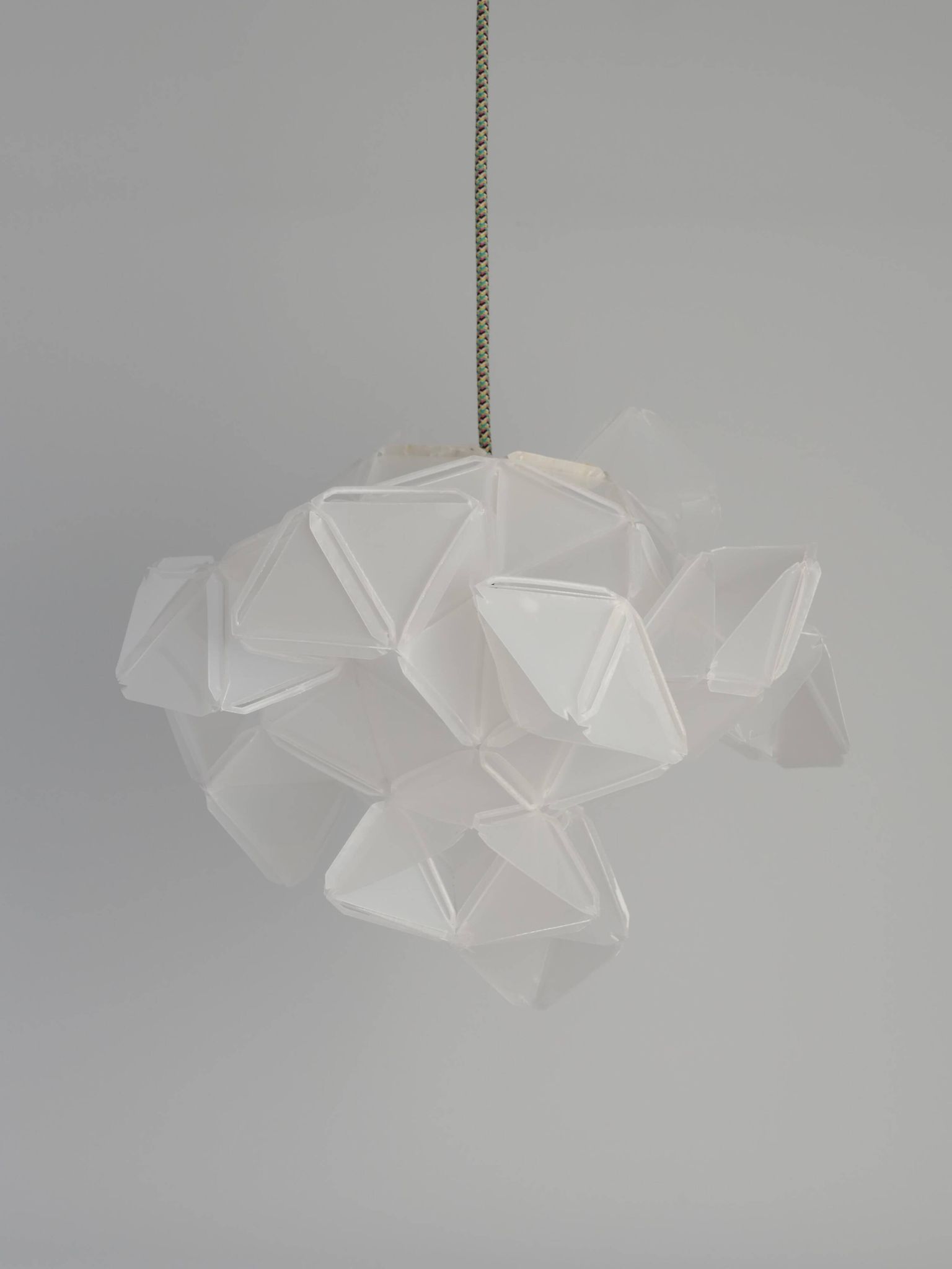 Labyrinth, Hazy, Artisan Light Sculpture with Integrated Fixture, By Republiken