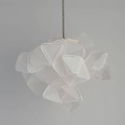 Labyrinth, Hazy, Artisan Light Sculpture with Integrated Fixture, By Republiken